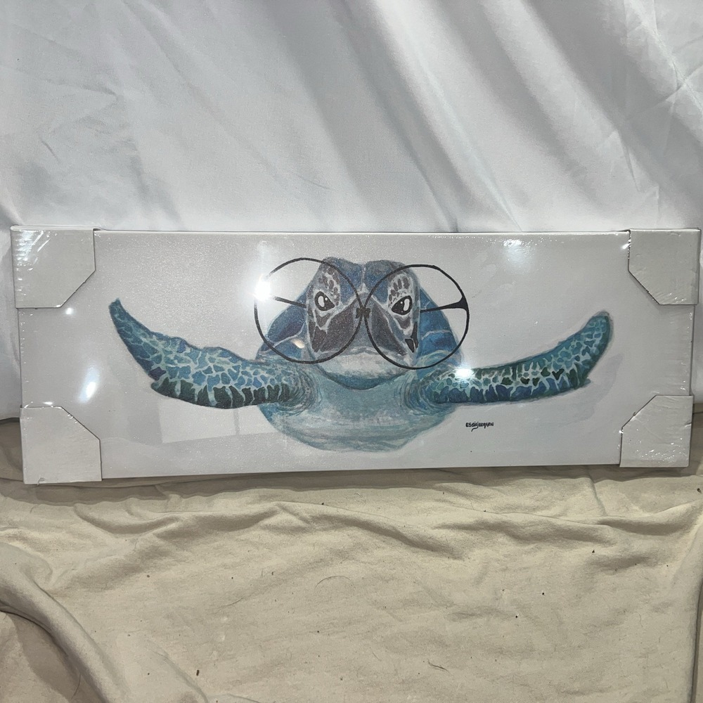 Sea Turtle Canvas Print- Wall Decor for Living Room‎ - Picture 2 of 5
